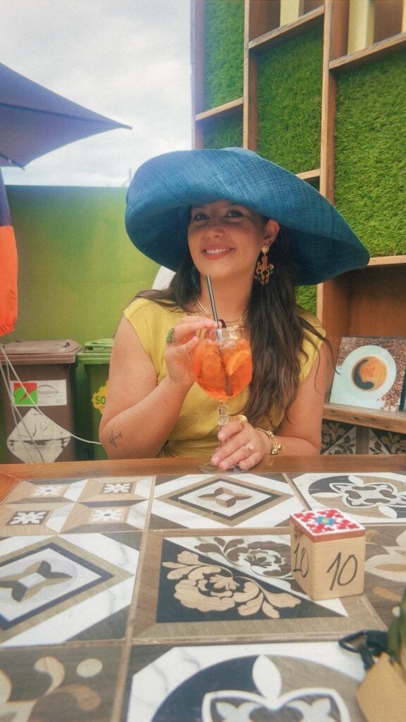 Travel advisor, Meghan Diggs, enjoying an Aperol Spritz in Sorrento, Italy.